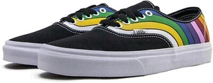 VANS Autentico Arcobaleno Rifratto Nero/Bianco/Multicolore Pride Unisex Skate - Foto 1 di 3