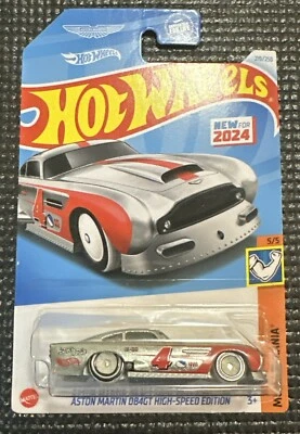 Hot Wheels Muscle Mania 5/5 Aston Martin DB4GT High-Speed Edition 219/250 Silver - Image 1 of 4