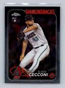 2024 Topps Chrome Slade Cecconi RC Arizona Diamondbacks #77 - Picture 1 of 2