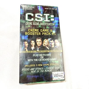 CSI crime scene investigation CRIME GAME & BOOSTER PACK #1 - Picture 1 of 3
