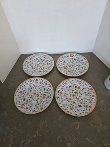 4 Grand Buffet Platinum Floral Chintz Accent Salad Plates by Charter Club 9 3/8” - Picture 1 of 10