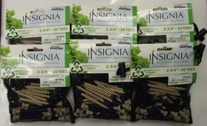 Pride 2345021-6 Insignia Golf Tee 300pcs 2 3/4" Blue/Natural Drawstring Bag - Picture 1 of 1