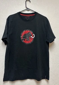 Mammut Classic Logo Print Black Red T-Shirt Short Sleeve Hiking Climbing Sz XL - Picture 1 of 10