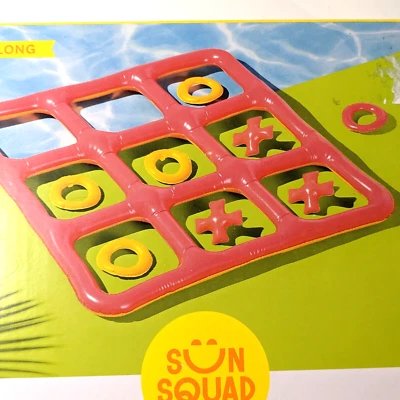 Pool Tic Tac Toe, 3 pies 10 pulgadas, Nuevo, Sun Squad Inflable Natación Juego para Niños Foto 1 de 4