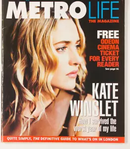 KATE WINSLET INTERVIEW METROLIFE MAGAZINE ES LONDON EVENING STANDARD METRO LIFE - Picture 1 of 1