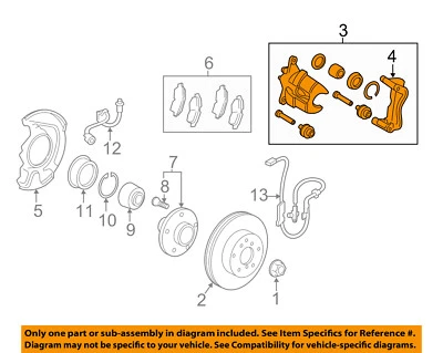 Оригинальный суппорт переднего тормоза диска TOYOTA 12-16 Camry 4773007071 - Изображение 1 из 2