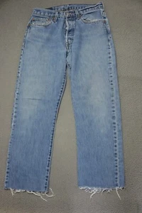 VINTAGE LEVIS 501 Jeans Denim Mens Size 31x25 Blue Button Fly - Picture 1 of 15