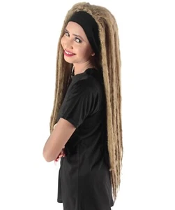 Adult Women's Deluxe Brown Dreadlocks Wig, HW-1522 - Picture 1 of 41