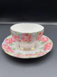 Royal Standard Fine Bone China Rose Of Sharon Open Sugar and Under Plate Set - Picture 1 of 11