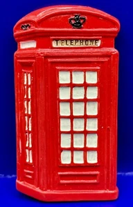 Vintage Fridge Magnet TELEPHONE BOOTH Harvest Hamlet Collection - Picture 1 of 8