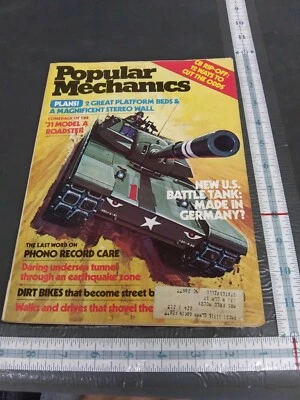 Popular Mechanics Magazine U.S. Battle Tank From Germany November 1976 - Image 1 of 4