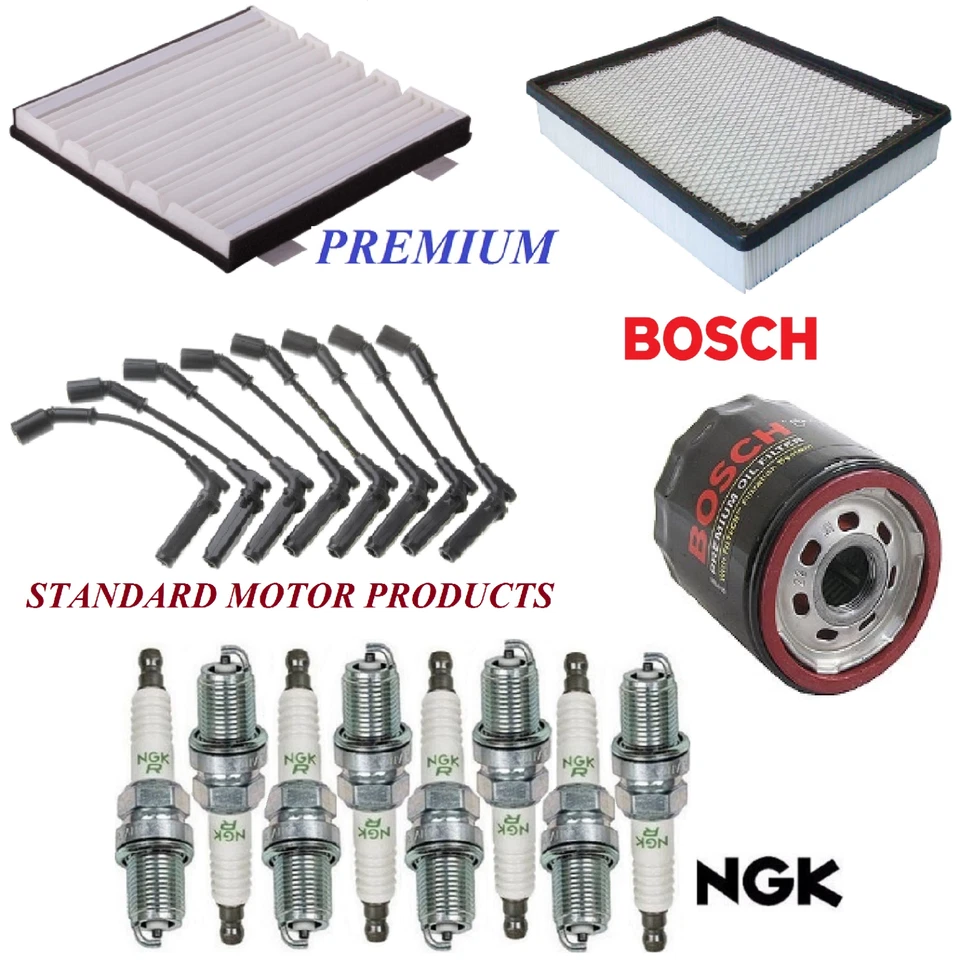 Kit de puesta a punto filtros de aceite de aire bujías cable para GMC YUKON XL 1500 V8 2007-2008 Foto 1 de 1