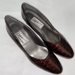 ZAPATOS DE MUJER HARRIS MARRÓN SUPERIOR CUERO TALLA 10M-1/2 TACÓN - Imagen 1 de 12