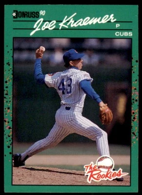 1990 Donruss The Rookies Joe Kraemer . Chicago Cubs #10 - Image 1 of 2