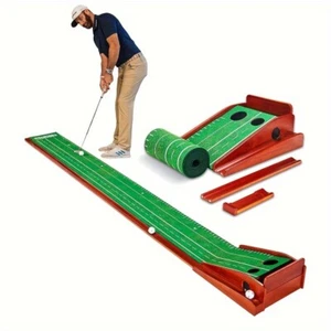 Auto Ball Return Indoor Golf Putting Mat, Game Practice Green - Picture 1 of 7