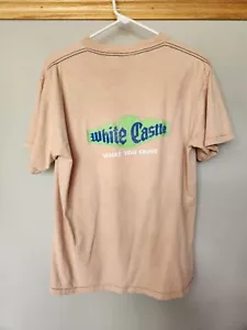 Camiseta de Colección Años 90 White Castle Crew Member Camiseta Puntada Única Talla M Blanqueada - Imagen 1 de 11
