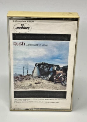 Rush A Farewell To Kings Cassette Mercury Records 1977 - Image 1 of 4