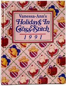 1991 Vanessa-Ann Collection Holidays In Cross Stitch Pattern Book Vintage 15505 - Bild 1 von 9