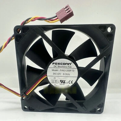 1 PCS New FOXCONN PV902512HSPF DC12V 0.36A 3 pin cooling fan#QW - Image 1 of 3