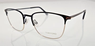 Tom Ford TF5453 002 Eyeglasses Men's Matte Black/Shiny Rose Gold Full Rim 54 - Image 1 of 4