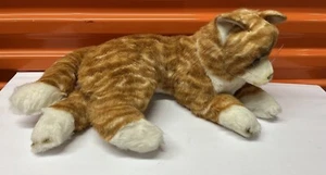 Russ Yomiko Orange Tabby Zenzero Gatto Peluche Peluche Gattino 20" Realistico - Foto 1 di 7