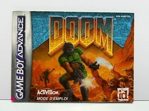Notice Nintendo GameBoy Advance - Doom - GBA Instruction Booklet - Imagen 1 de 2
