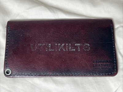 Utilikilt Cartera de Cuero Doble Pliegue a Presión Hecha en EE. UU. Raro Único Escocés Hombre Regalo Foto 1 de 4