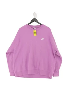 Nike Men's Hoodie XXL Purple Cotton with Polyester Pullover - Picture 1 of 7