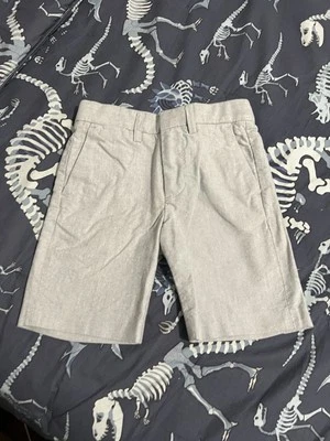 Jcrew Crewcuts Boy's Slim Gray Ludlow Adjustable Waist Shorts Size 5 - Image 1 of 4