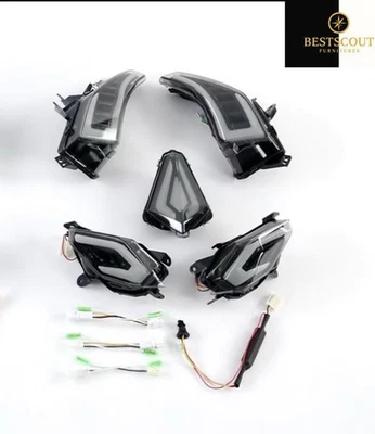 KIT LUCI Frecce Fanale Full LED TMAX 530 2012-2016 OMOLOGATE E11 FUME' + Cavi - Imagen 1 de 4