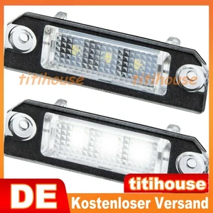 2P Led Kennzeichenbeleuchtung passend für VW Golf 5 | Passat CC +B6 | Polo 6N+9N - Picture 1 of 6