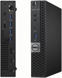 Dell OptiPlex 7050 Micro Core i7 7th Gen 32GB RAM 512GB SSD Win 11 Pro - Picture 1 of 3