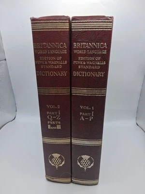 Funk Wagnalls Standard + Britannica World Language Dictionaries Vol. 1 & 2 (A-Z) - Image 1 of 3