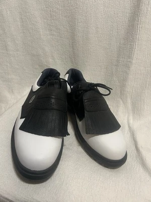 FootJoy Men's Golf Shoes White/Black Size 8.5 Wide - Image 1 of 4