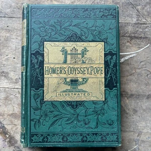 Homer’s Odyssey, Alexander Pope Illustrated 1881 Antique Book Antiquarian - Picture 1 of 8