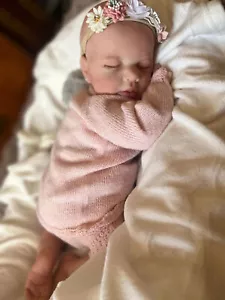 19" Reborn Baby Doll Lifelike Handmade Sleeping Newborn Dolls Girl Boy Soft Body - Picture 1 of 6