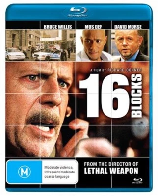 16 Blocks Blu-ray NEW | Bruce Willis Action Thriller Movie RARE - Image 1 of 2