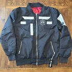 Don Diablo Hexagon Reversible Track Jacket Embroidered Black Red Unisex New