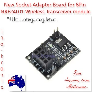 New Socket Adapter plate Board for 8Pin NRF24L01 Wireless Transceiver module - Picture 1 of 6