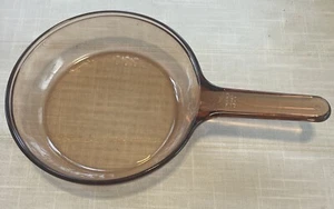 Corning Ware VISION FRANCE Amber 7 Inch Skillet Waffle Bottom Frying Pan - Picture 1 of 5