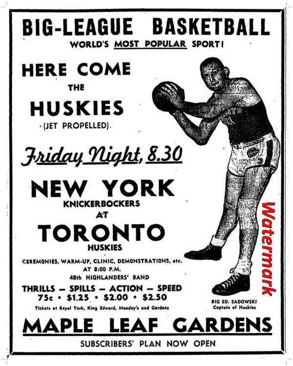 BAA NBA 1er Juego Ever Periódico Anuncio Blanco y Negro 8 X 10 Foto Imagen Foto 1 de 1
