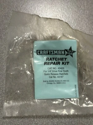 NEW Craftsman 1/4" Ratchet Repair Kit 43426 for Fine Tooth Quick Release Ratchet - Image 1 of 2