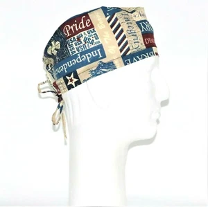 Patriotic Independence Day Theme Scrub Hat - Picture 1 of 1