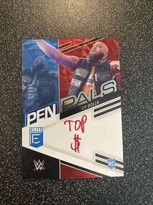 2023 Donruss Elite WWE Top Dolla Pen Pals Red Ink Rookie Auto RC 44/49 Smackdown - Picture 1 of 2
