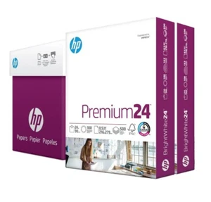 HP Print Paper, Premium 24Lb, 8.5"x11", White, 2 Reams, 1000 Sheets - Picture 1 of 2