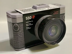 New Sealed Eurographics 550 Piece Puzzle Classic Cameras Collectible Tin Poster - Imagen 1 de 5
