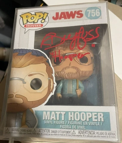 Richard Dreyfuss as Matt Hooper Autographed Jaws Signed Funko Pop Rare Inscript Cover