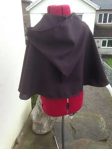 brown cape ewok style cape cloak medieval villager short robe childs - Picture 1 of 5