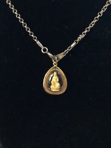 Vintage Guan Yin Buddhist Tiny Amulet - Picture 1 of 8