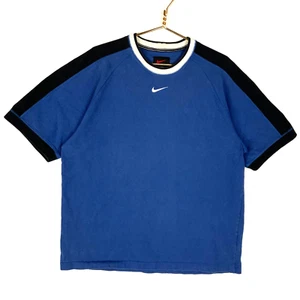 Vintage Nike Center Swoosh T-Shirt Größe L Blau Y2K - Bild 1 von 6